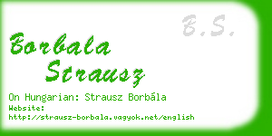 borbala strausz business card